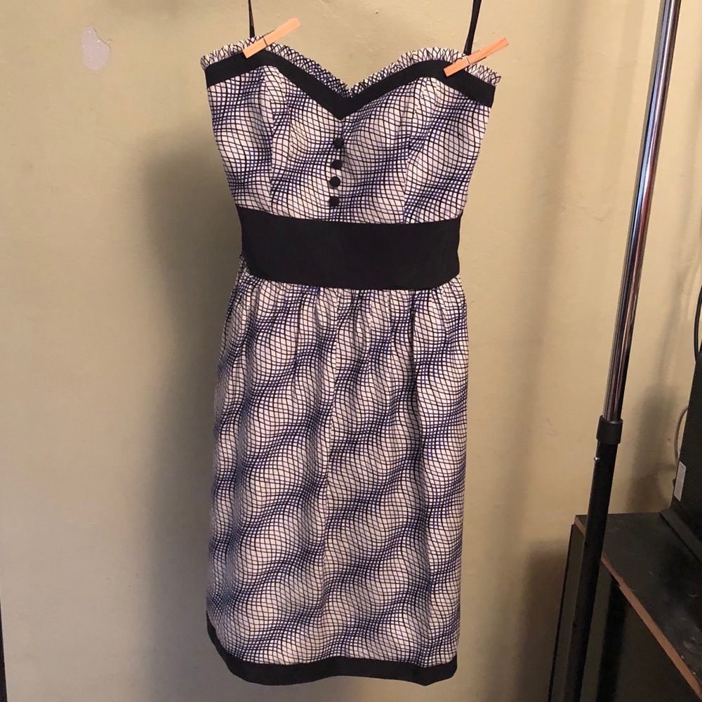 Strapless Silk Betsey Johnson Dress